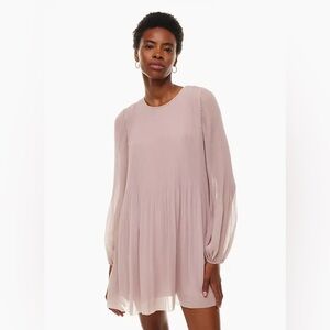 Wilfred Pleated Long Sleeve Dress